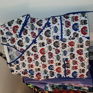 Patriotic Puppies scrub top